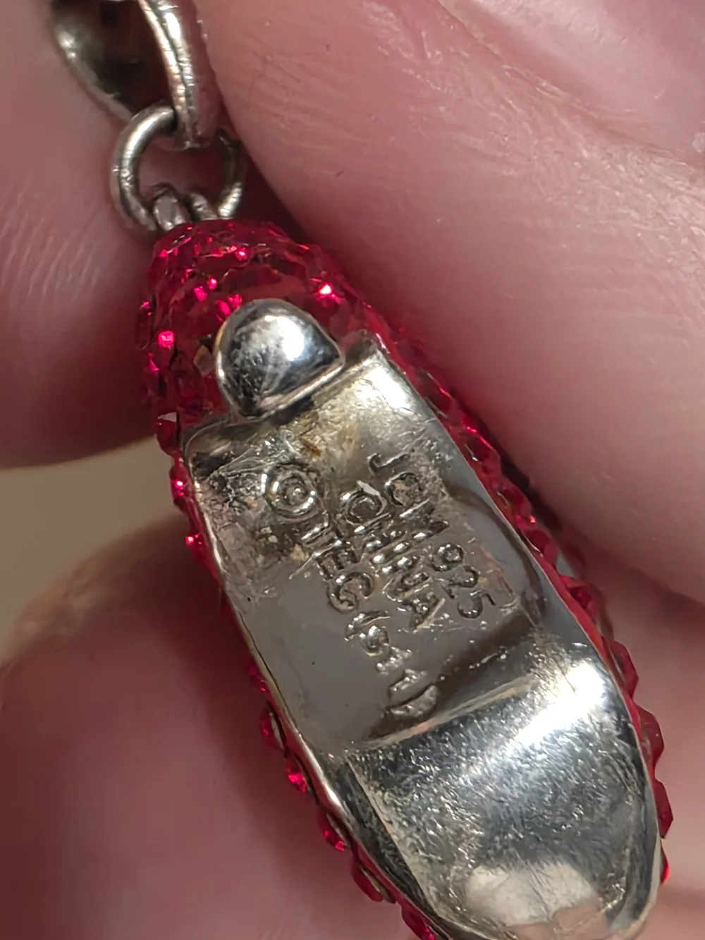 JCM Wizard Of OZ RUBY Slippers With 925 Sterling Silver 20
